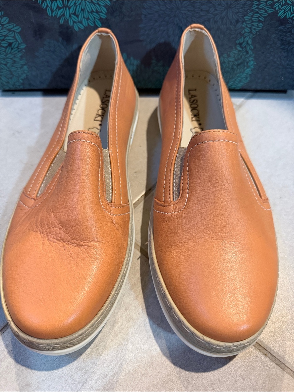 Women’s Coral Slip-On Leather Loafers
